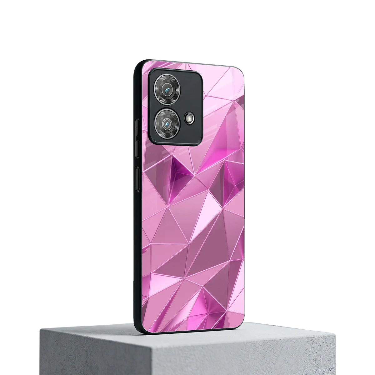 Blush Mosaic motorola edge 40 neo 5g mobile cover | shockproof glass phone case