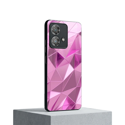 Blush Mosaic motorola edge 40 neo 5g mobile cover | shockproof glass phone case