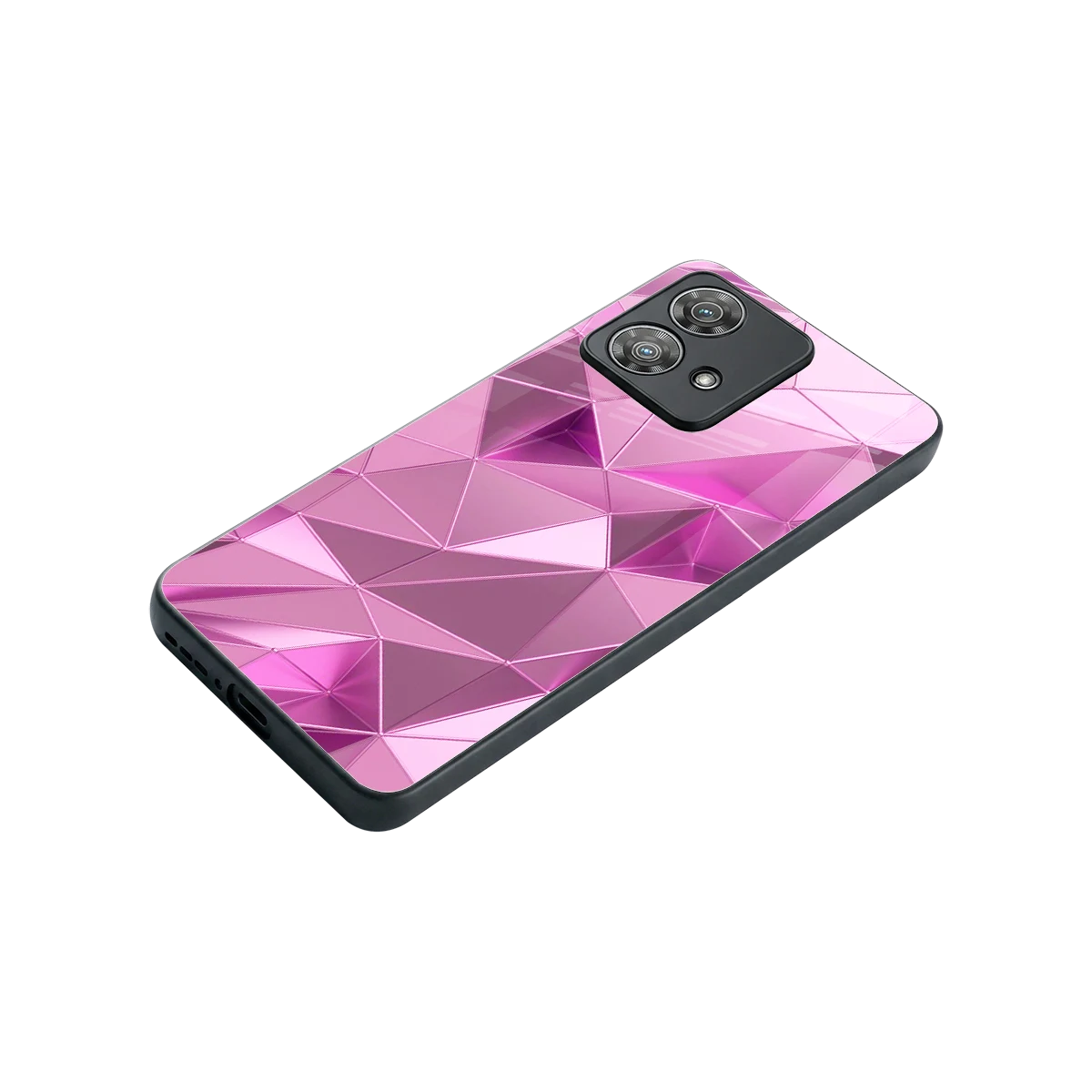 Blush Mosaic stylish phone case for motorola edge 40 neo 5g | glossy glass and slim fit