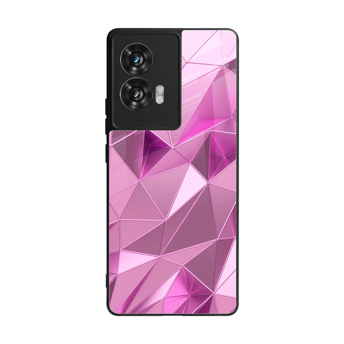 Blush Mosaic back phone cover | glass case for motorola edge 50 fusion
