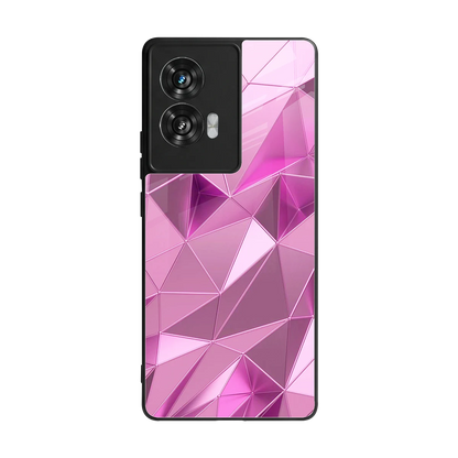 Blush Mosaic back phone cover | glass case for motorola edge 50 fusion