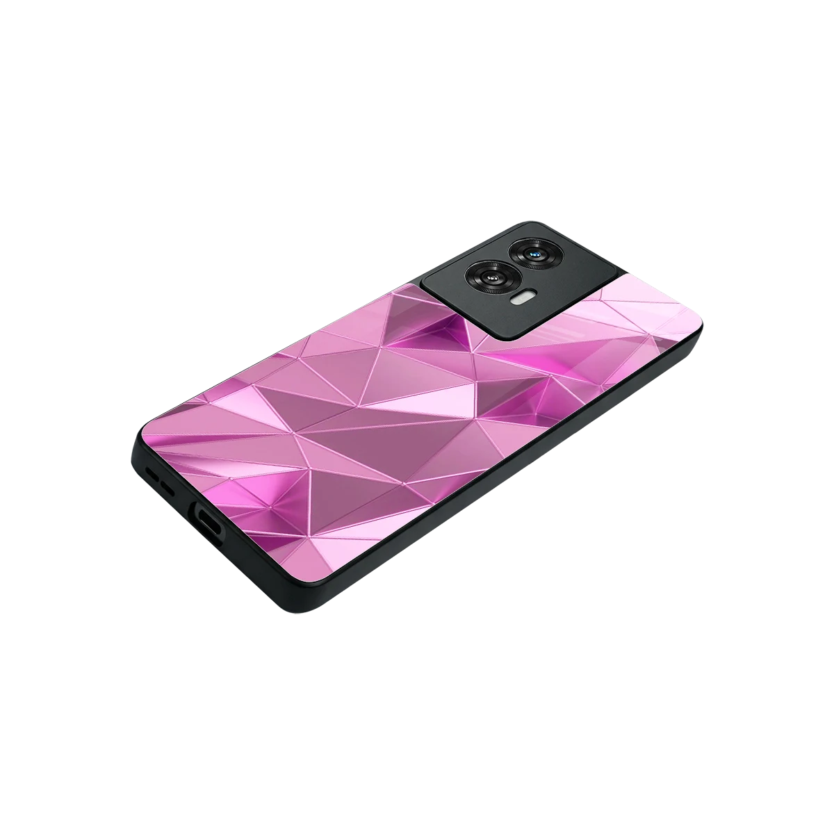 Blush Mosaic stylish phone case for motorola edge 50 fusion | glossy glass and slim fit