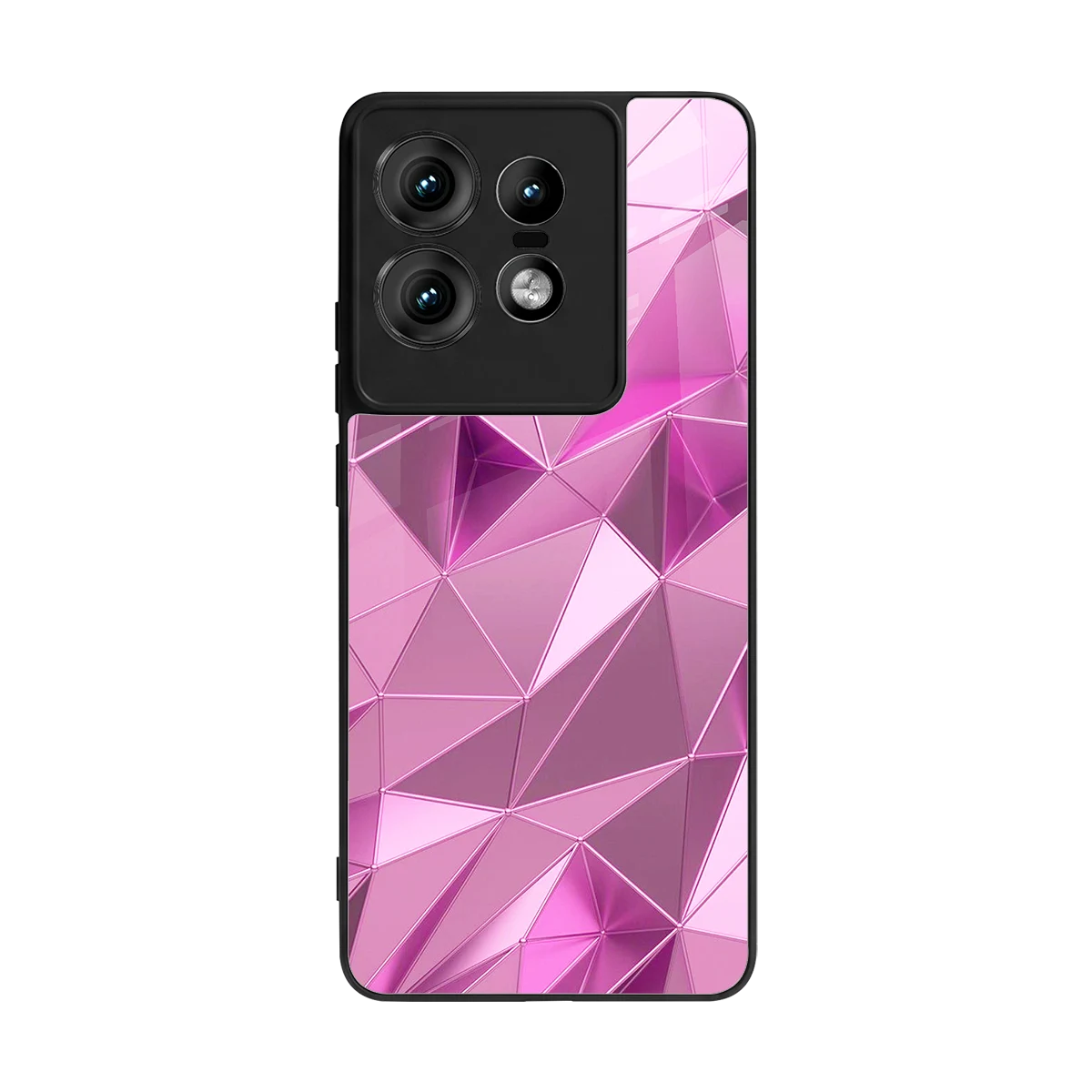 Blush Mosaic back phone cover | glass case for motorola edge 50 pro