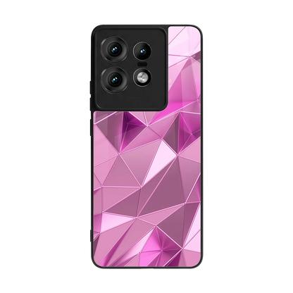 Blush Mosaic back phone cover | glass case for motorola edge 50 pro