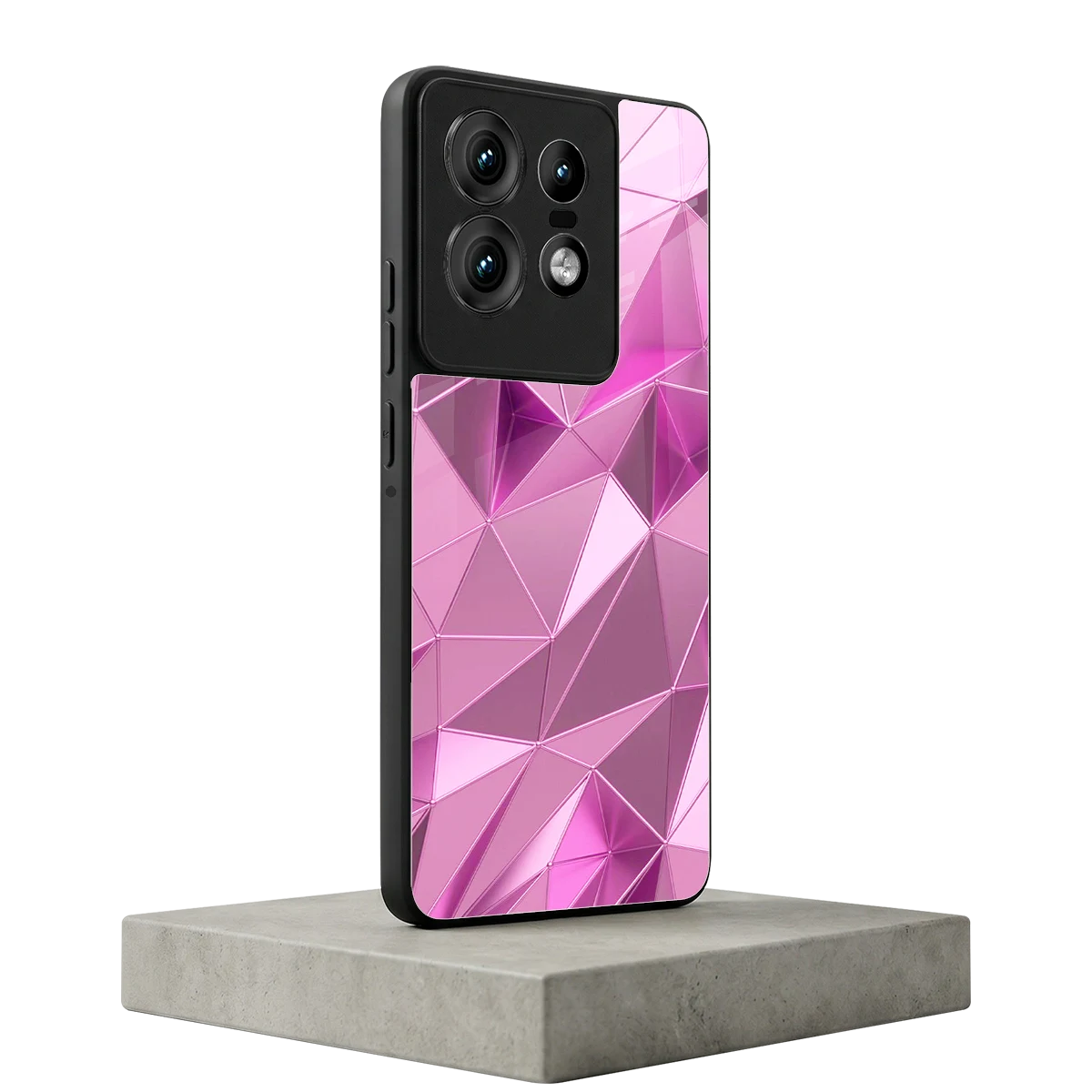 Blush Mosaic motorola edge 50 pro mobile cover | shockproof glass phone case