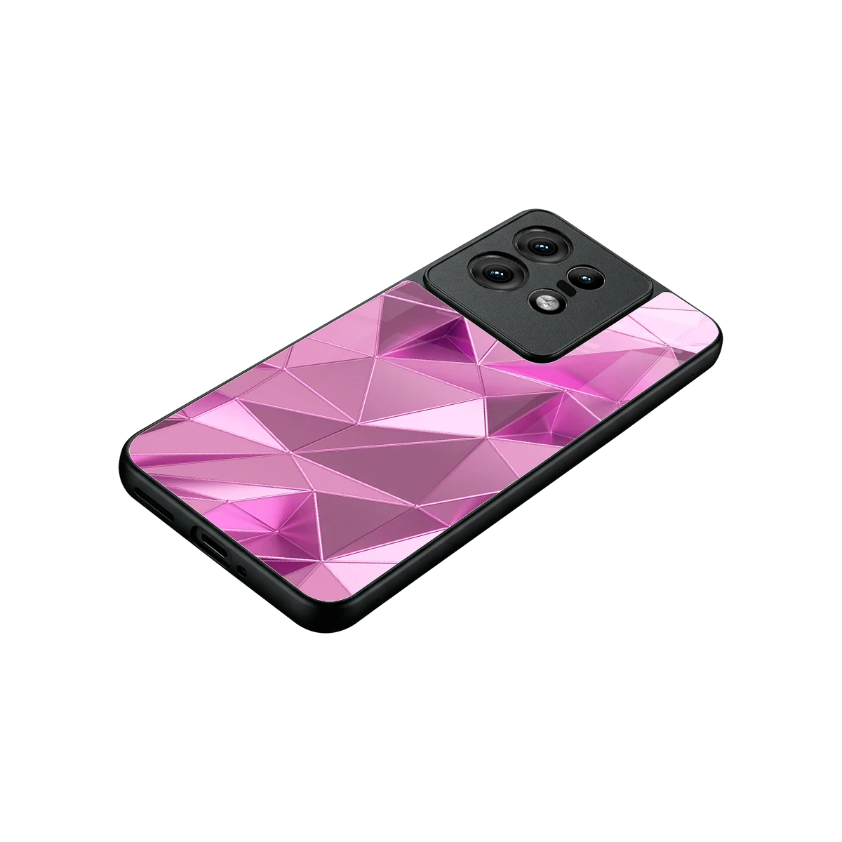 Blush Mosaic stylish phone case for motorola edge 50 pro | glossy glass and slim fit