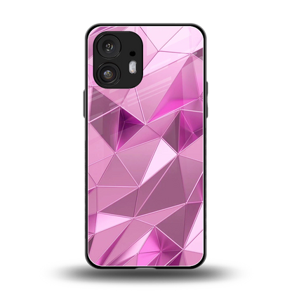 Blush Mosaic back phone cover | glass case for nothing phone 2