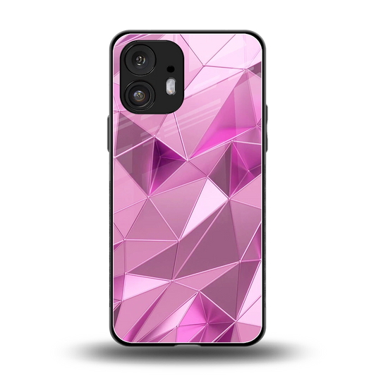 Blush Mosaic back phone cover | glass case for nothing phone 2