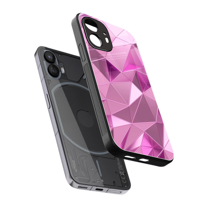 Blush Mosaic sleek nothing phone 2 cover with tempered glass back and TPU edges