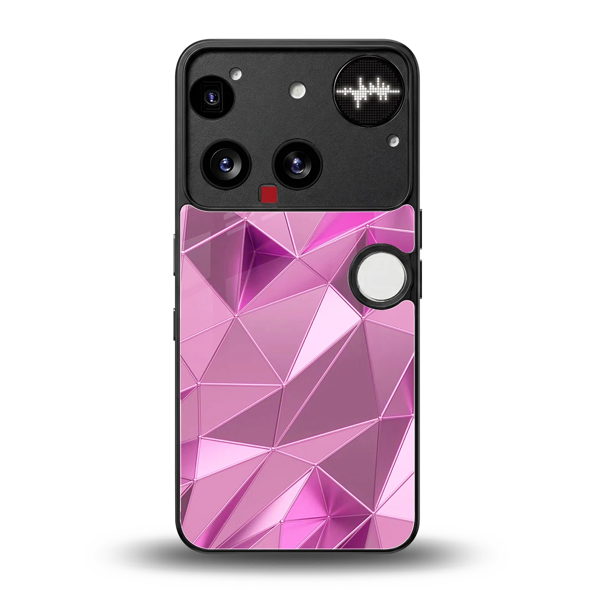 Blush Mosaic back phone cover | glass case for nothing phone 3