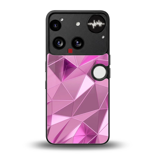 Blush Mosaic back phone cover | glass case for nothing phone 3