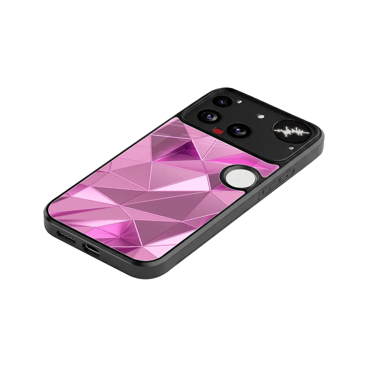 Blush Mosaic stylish phone case for nothing phone 3 | glossy glass and slim fit