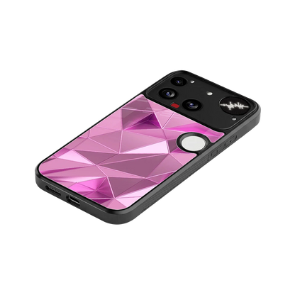 Blush Mosaic stylish phone case for nothing phone 3 | glossy glass and slim fit