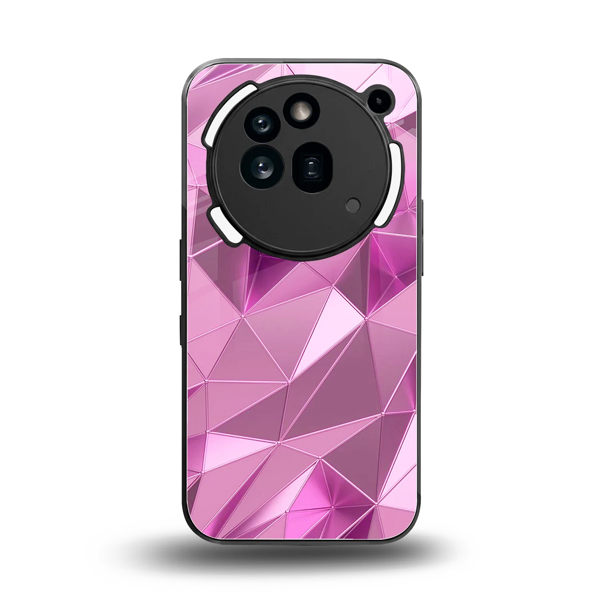 Blush Mosaic back phone cover | glass case for nothing phone 3a pro