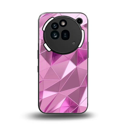 Blush Mosaic back phone cover | glass case for nothing phone 3a pro