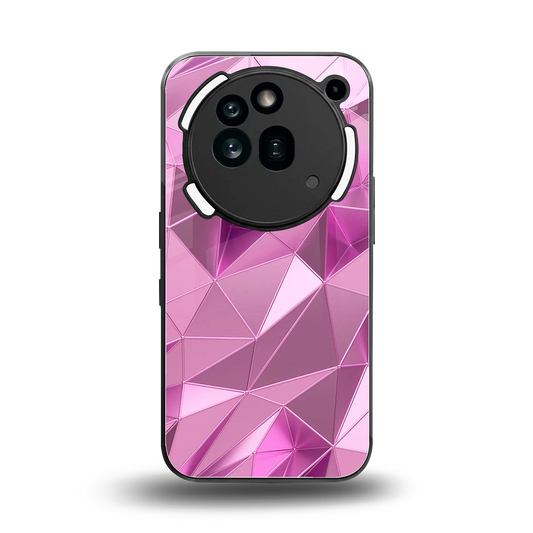 Blush Mosaic back phone cover | glass case for nothing phone 3a pro