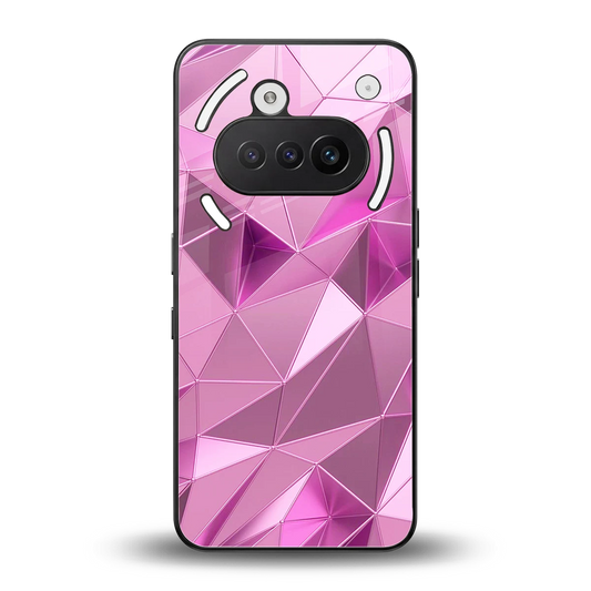 Blush Mosaic back phone cover | glass case for nothing phone 3a