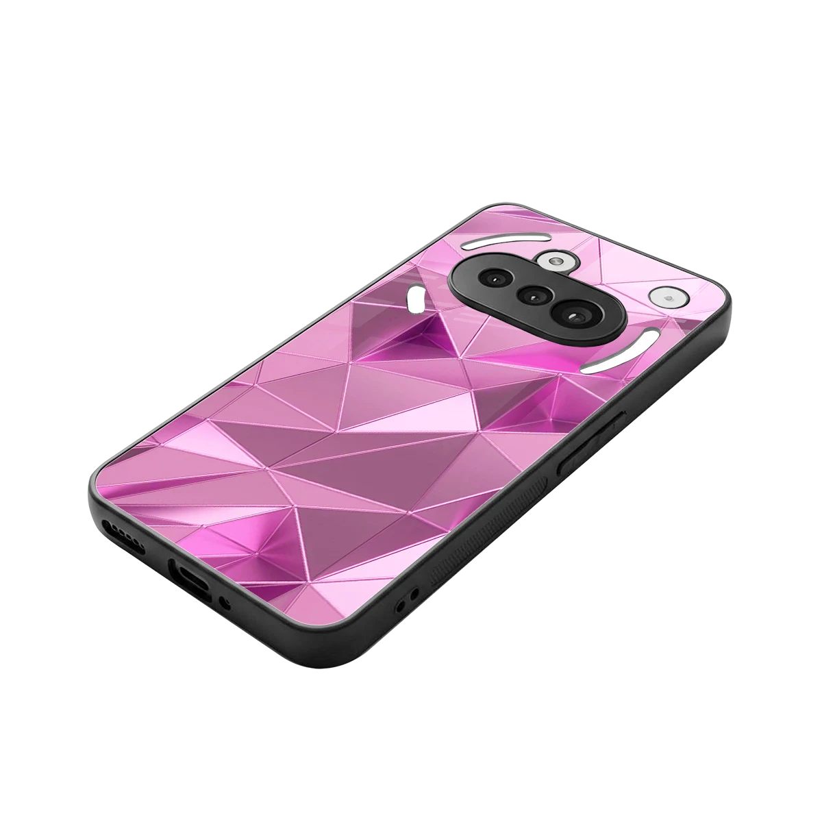 Blush Mosaic stylish phone case for nothing phone 3a | glossy glass and slim fit