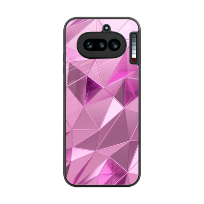 Blush Mosaic back phone cover | glass case for nothing phone 4a