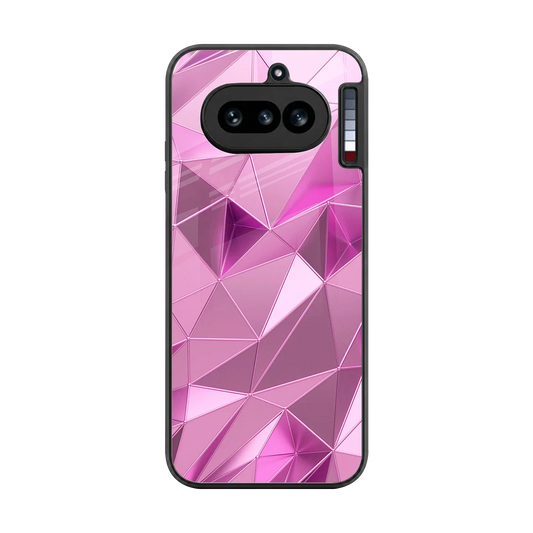 Blush Mosaic back phone cover | glass case for nothing phone 4a