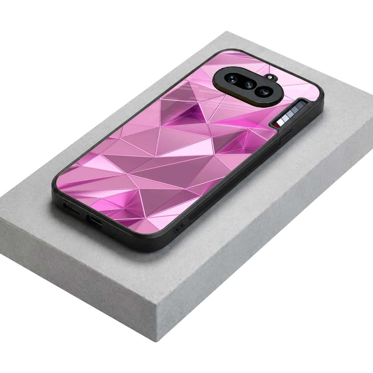 Blush Mosaic stylish phone case for nothing phone 4a | glossy glass and slim fit