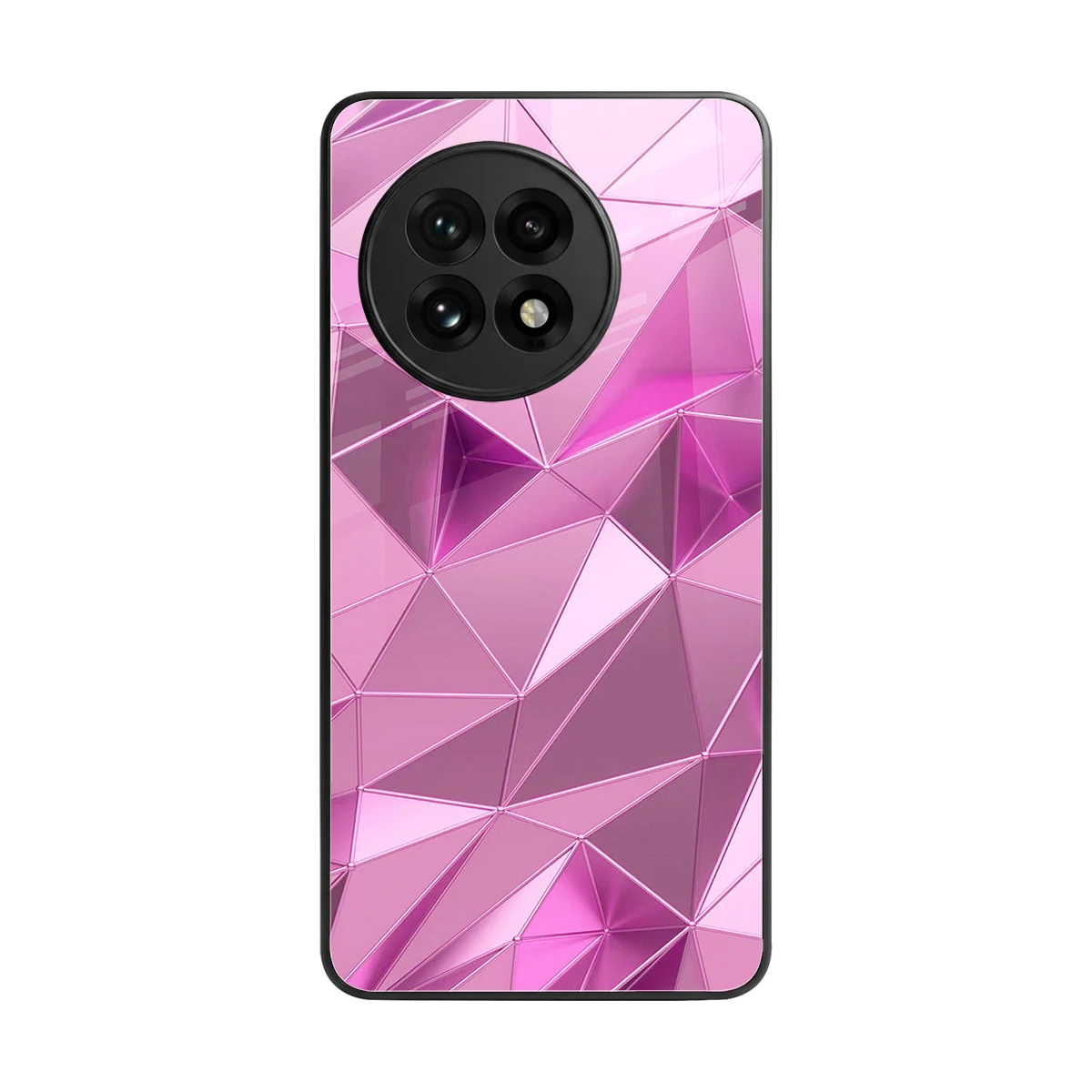 Blush Mosaic back phone cover | glass case for oneplus 13r