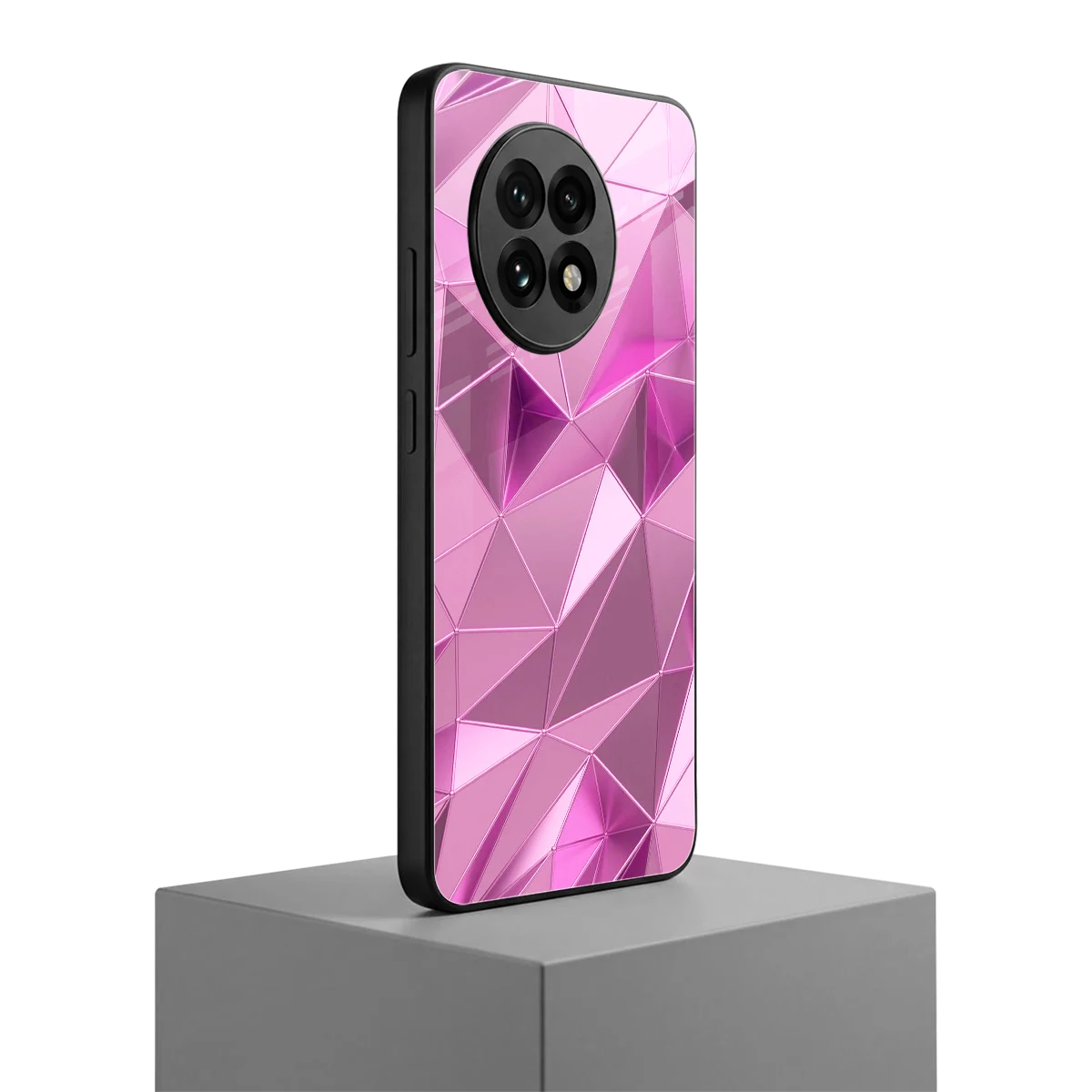 Blush Mosaic oneplus 13r mobile cover | shockproof glass phone case