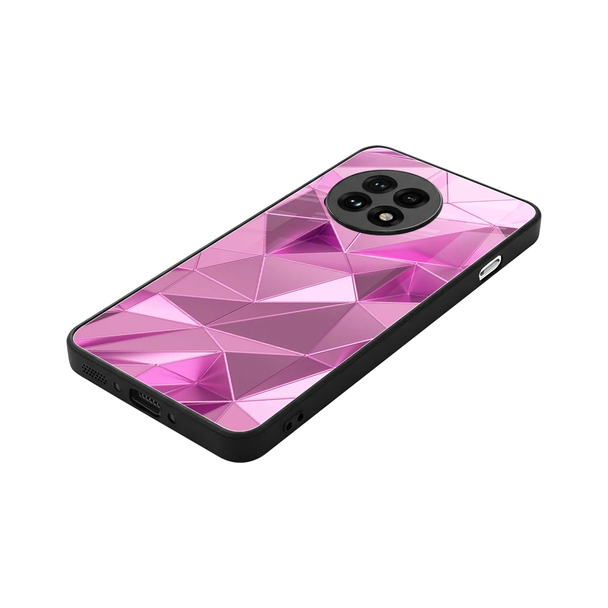 Blush Mosaic stylish phone case for oneplus 13r | glossy glass and slim fit