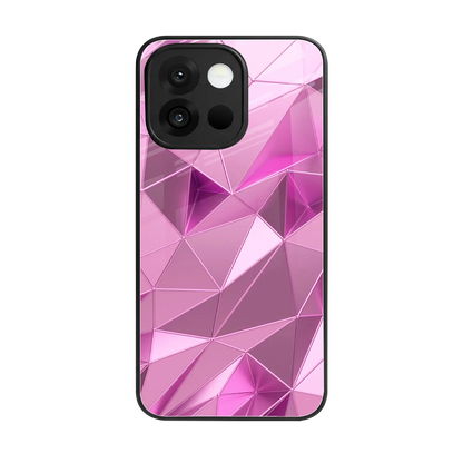 Blush Mosaic back phone cover | glass case for oneplus 13s