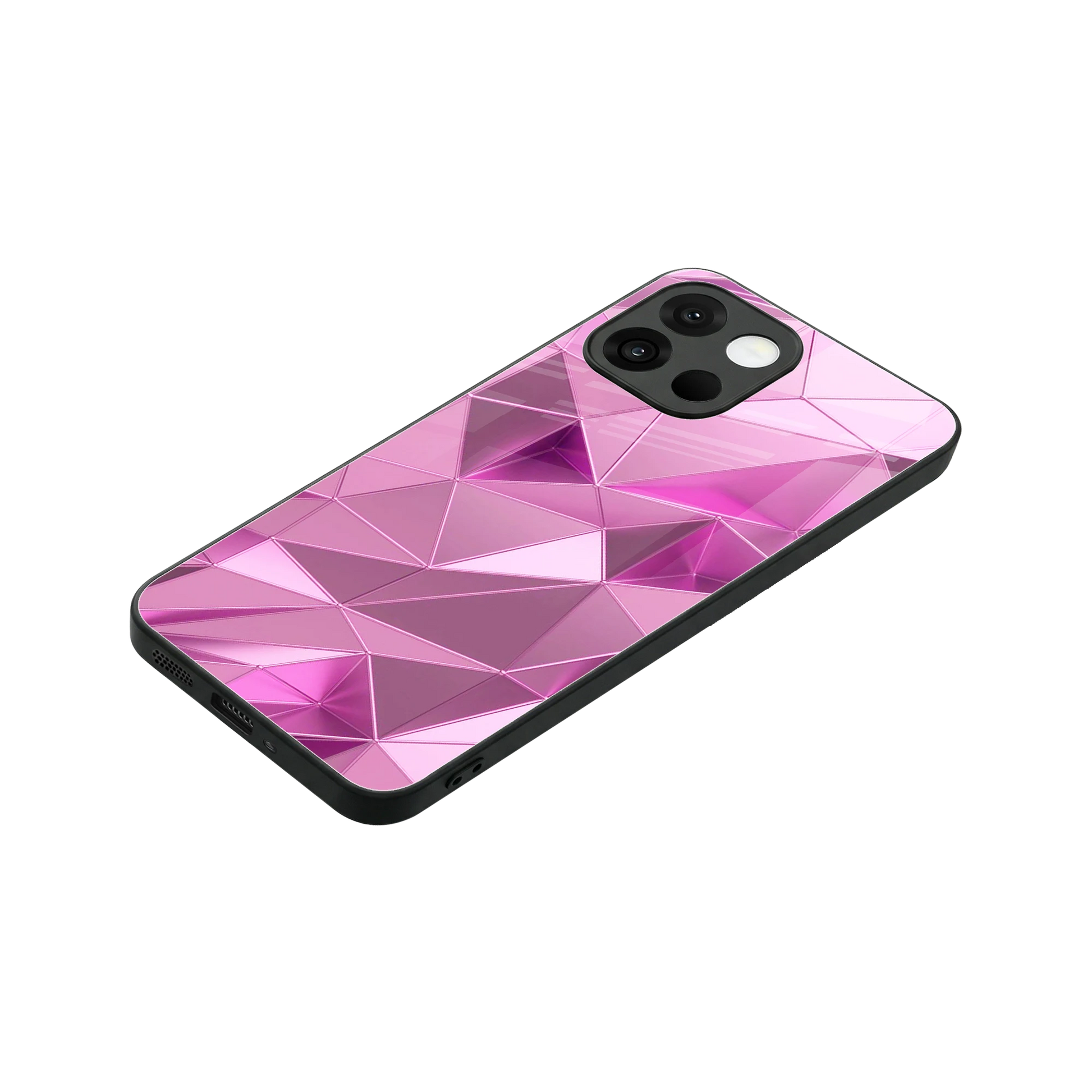 Blush Mosaic stylish phone case for oneplus 13s | glossy glass and slim fit