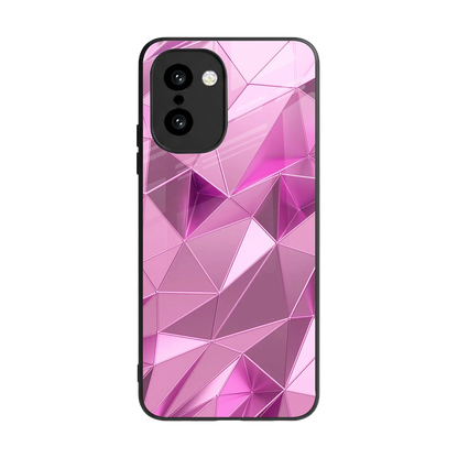 Blush Mosaic back phone cover | glass case for oneplus 15r