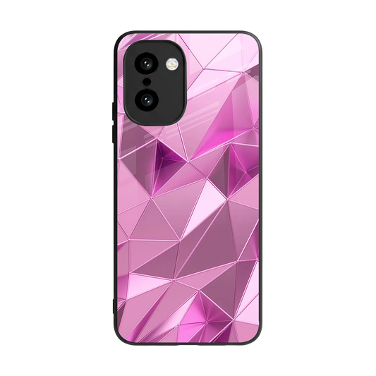 Blush Mosaic back phone cover | glass case for oneplus 15r