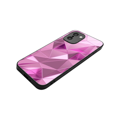 Blush Mosaic stylish phone case for oneplus 15r | glossy glass and slim fit