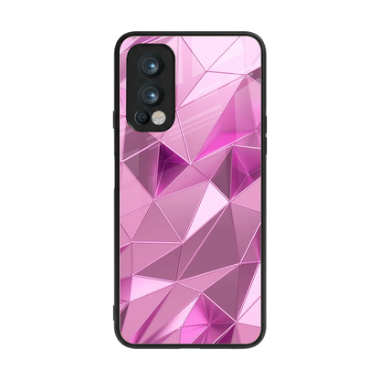 Blush Mosaic back phone cover | glass case for oneplus nord 2