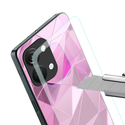 Blush Mosaic stylish phone case for oneplus nord 3 | glossy glass and slim fit