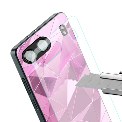 Blush Mosaic stylish phone case for oneplus nord 4 | glossy glass and slim fit