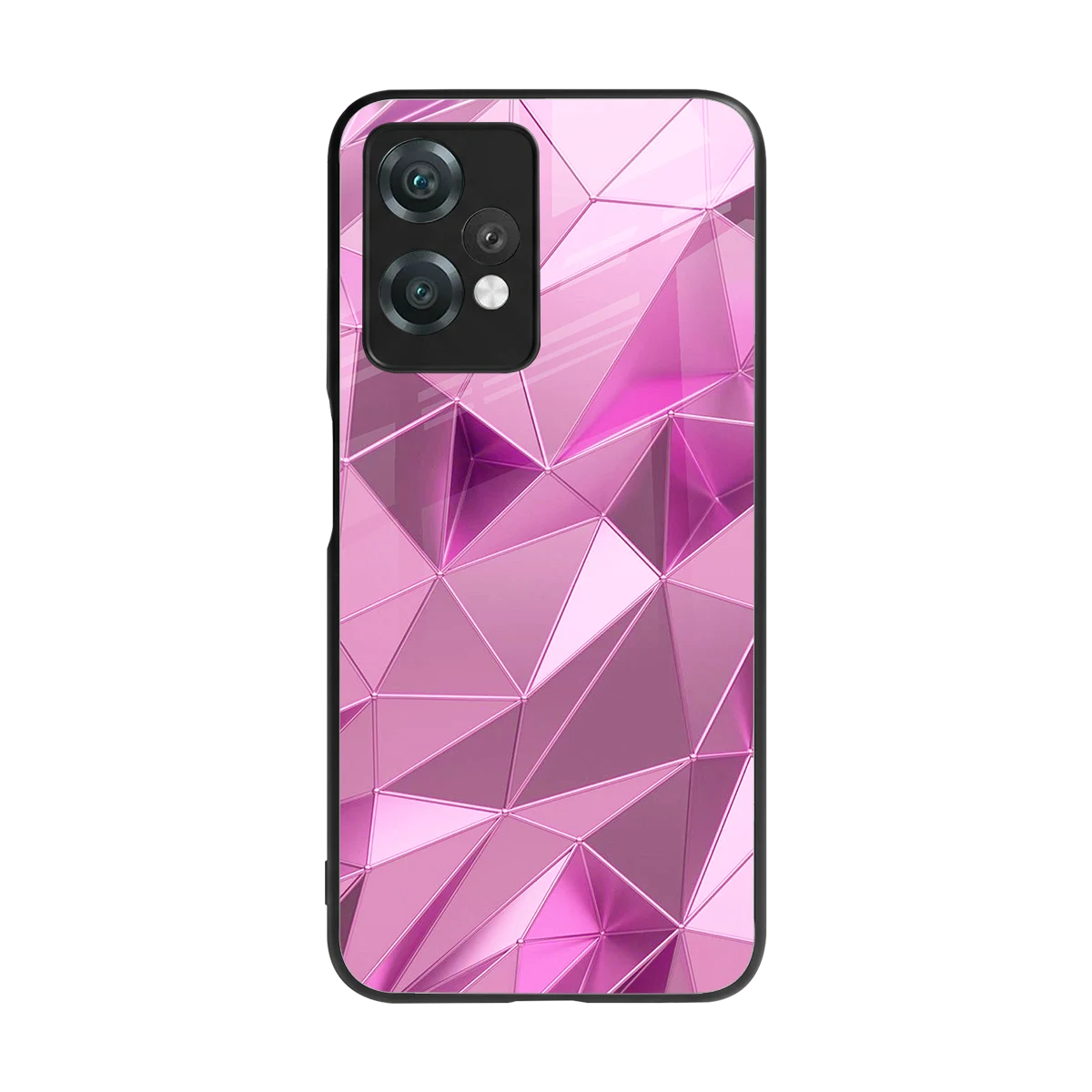 Blush Mosaic back phone cover | glass case for oneplus nord ce 2 lite