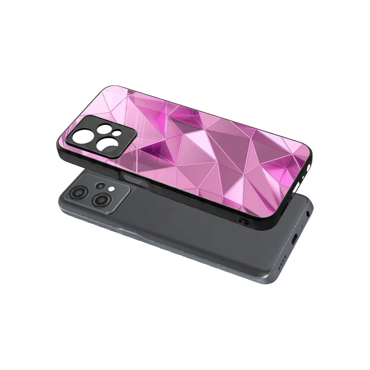 Blush Mosaic sleek oneplus nord ce 2 lite cover with tempered glass back and TPU edges