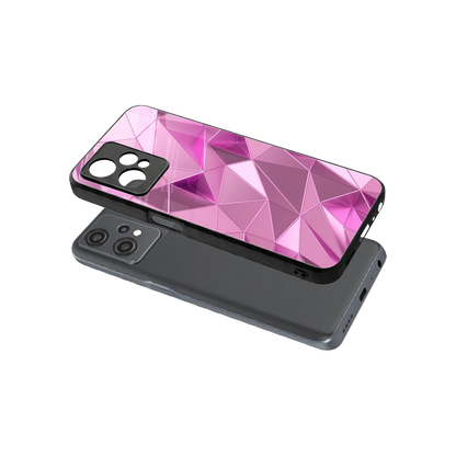 Blush Mosaic sleek oneplus nord ce 2 lite cover with tempered glass back and TPU edges