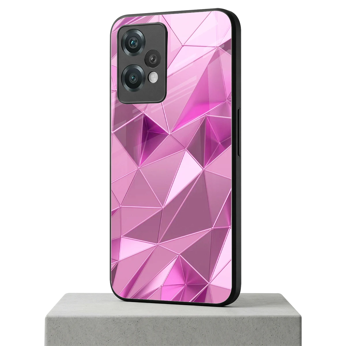 Blush Mosaic oneplus nord ce 2 lite mobile cover | shockproof glass phone case