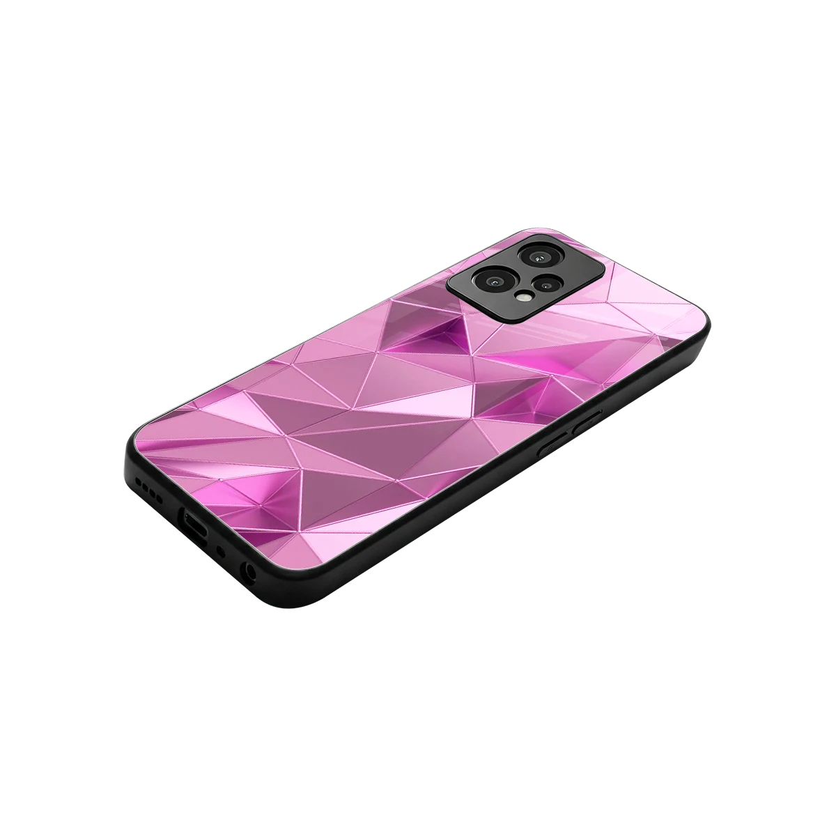 Blush Mosaic stylish phone case for oneplus nord ce 2 lite | glossy glass and slim fit