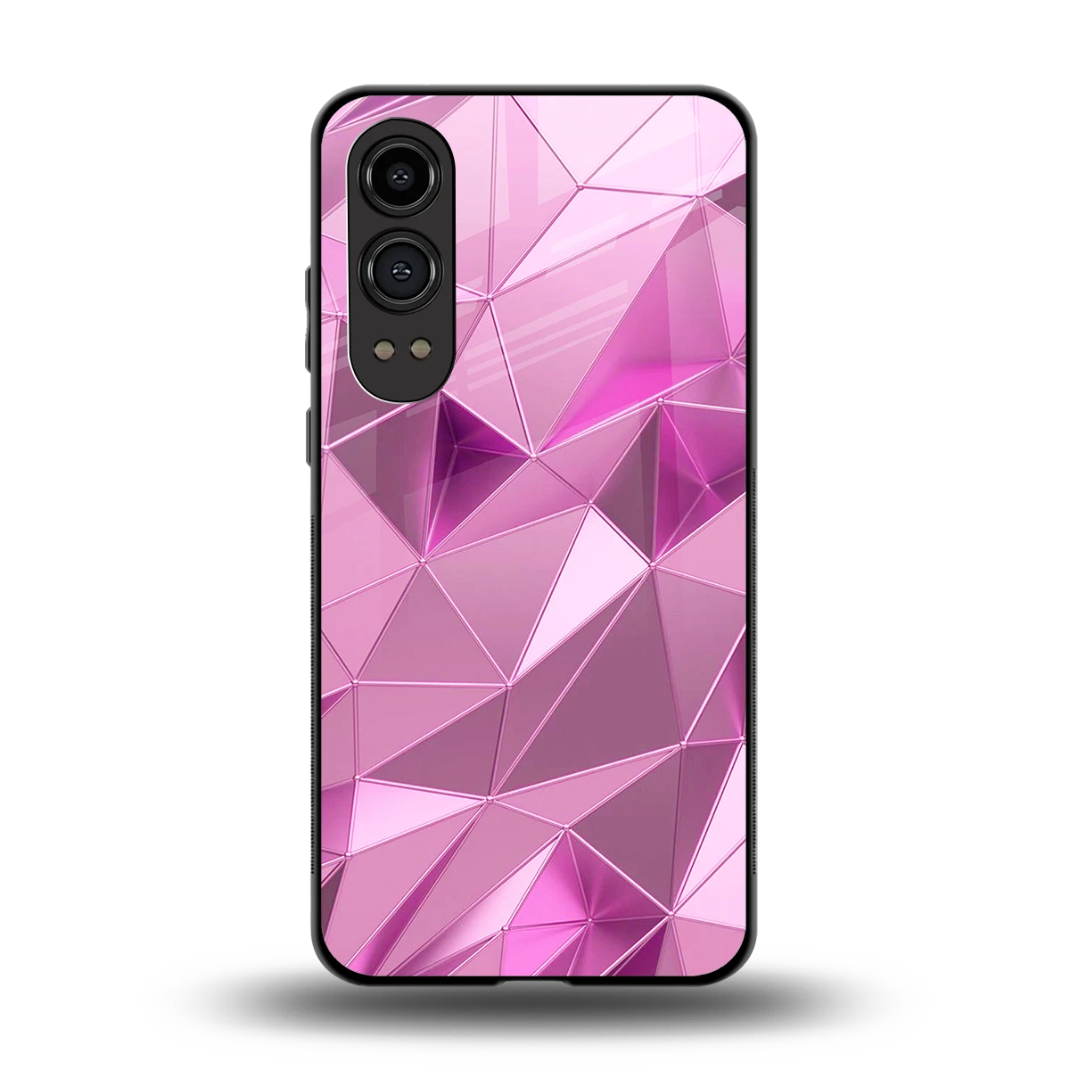Blush Mosaic back phone cover | glass case for oneplus nord ce 4 lite