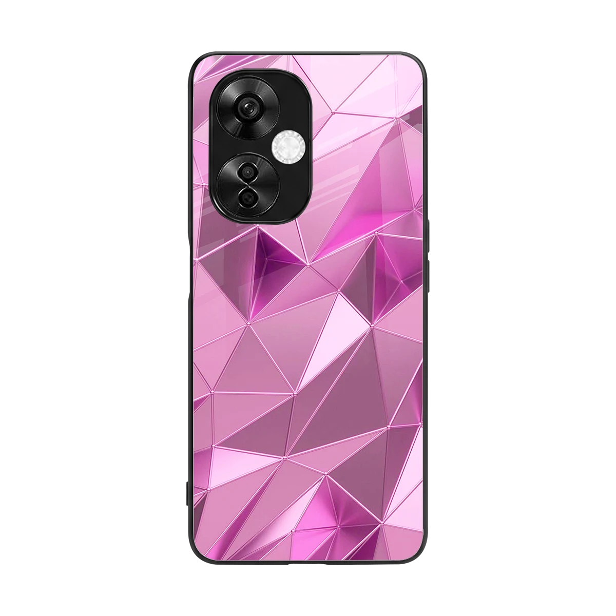Blush Mosaic back phone cover | glass case for oneplus nord ce 3 lite
