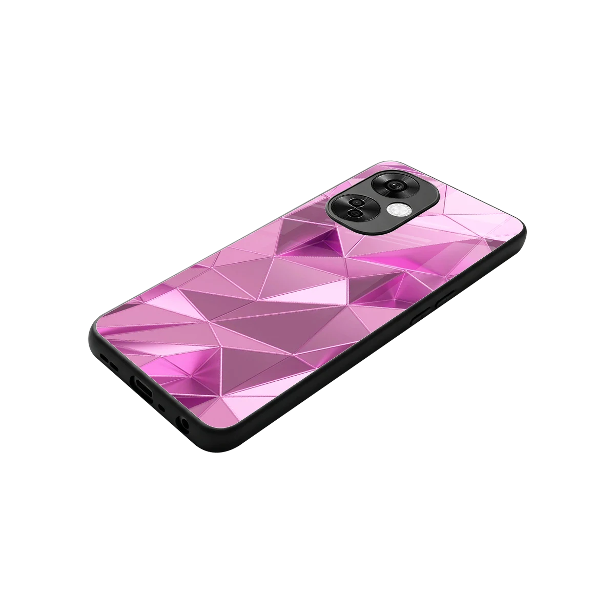 Blush Mosaic stylish phone case for oneplus nord ce 3 lite | glossy glass and slim fit