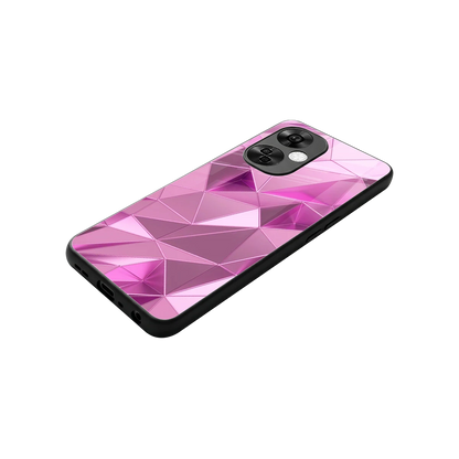 Blush Mosaic stylish phone case for oneplus nord ce 3 lite | glossy glass and slim fit
