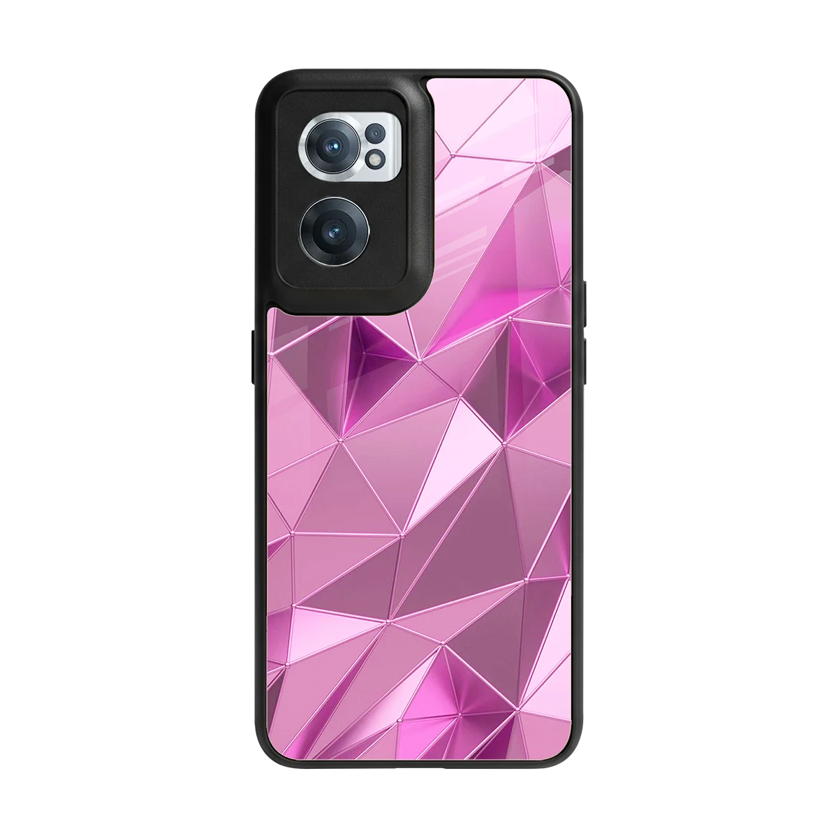 Blush Mosaic back phone cover | glass case for oneplus nord ce 2