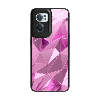 Blush Mosaic back phone cover | glass case for oneplus nord ce 2