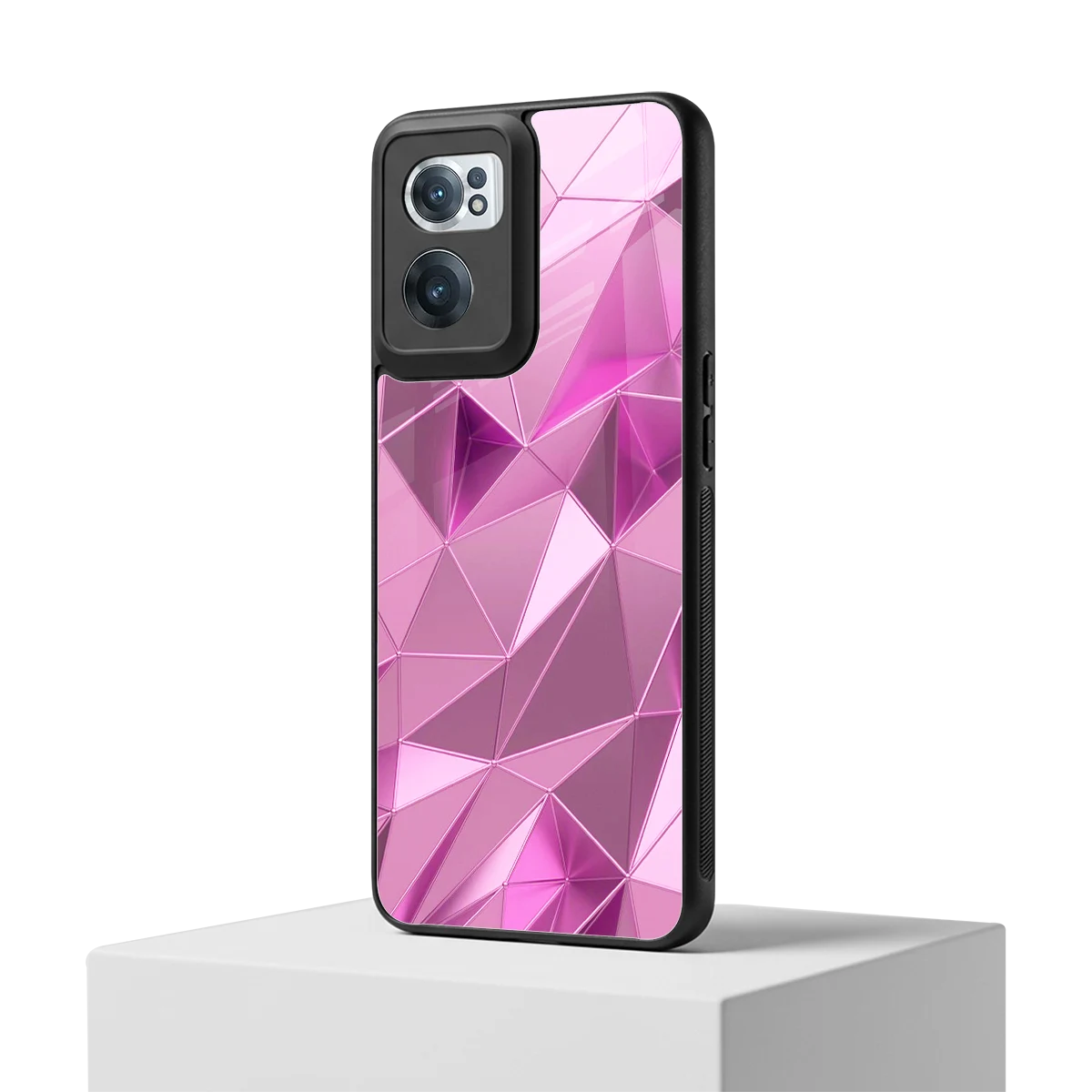 Blush Mosaic oneplus nord ce 2 mobile cover | shockproof glass phone case