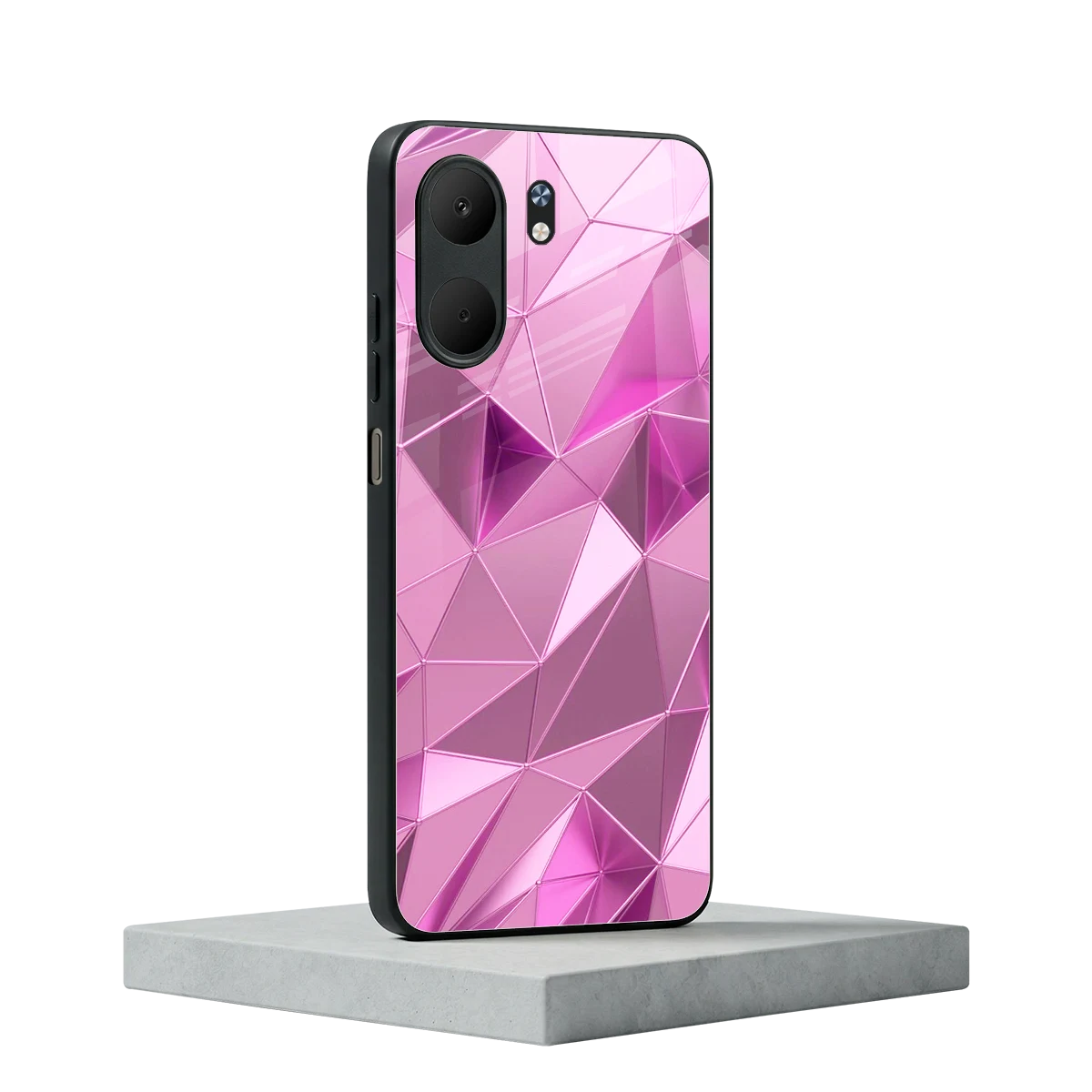 Blush Mosaic oppo a5x 5g mobile cover | shockproof glass phone case