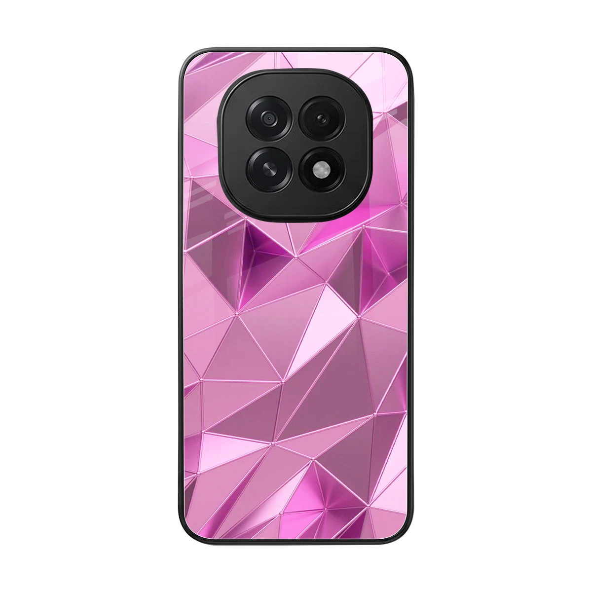 Blush Mosaic back phone cover | glass case for oppo f29 5g